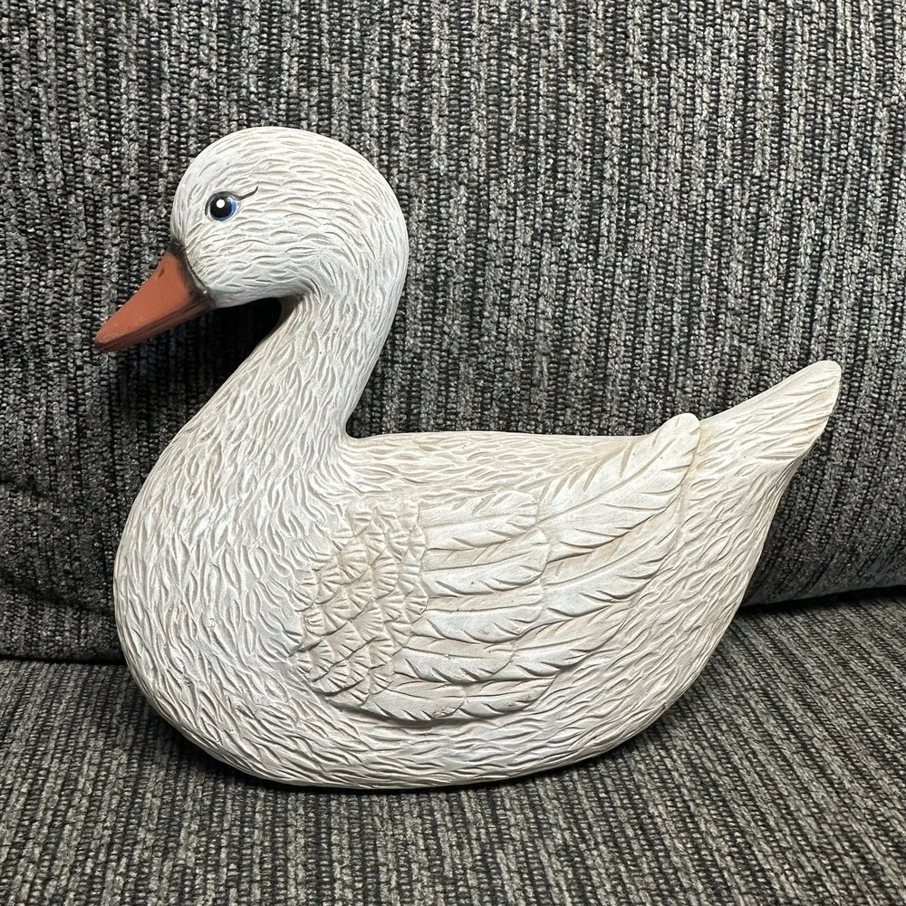 Ceramic Duck 3D Wall Art Vintage Ceramic Hand Painted 7.5